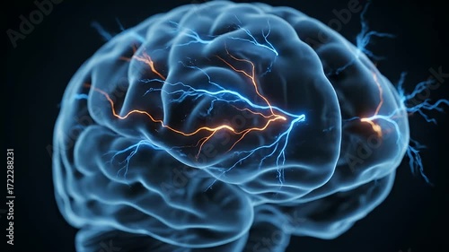 Human Brain Neural Pathways and Electrical Activity