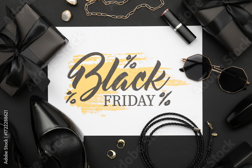 Card with text BLACK FRIDAY...