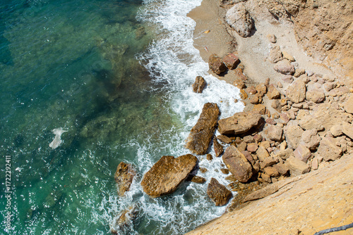 The serene and scenic Trypiti ( Tripiti) beach in Thassos, Greece 