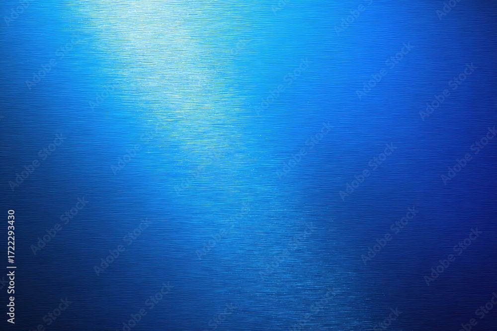 Obraz premium Deep blue underwater scene with light beam