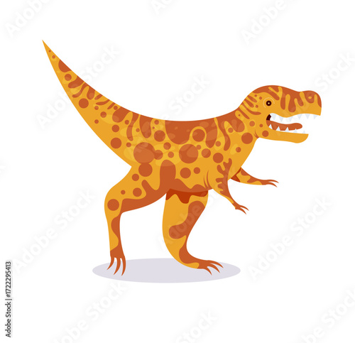 Jurassic background tyrannosaurus rex icon colorful cartoon sketch
