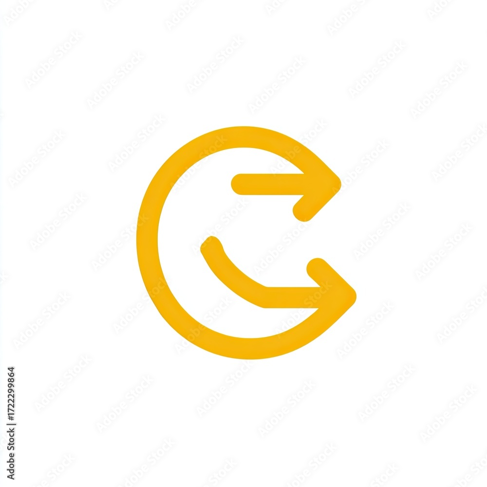 Gold circular letter Gold circular letter