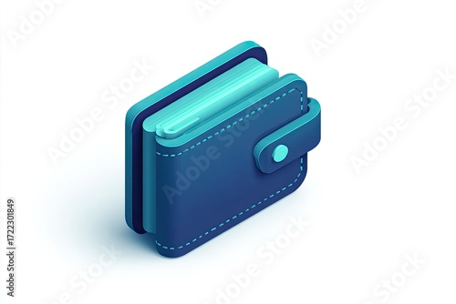 3D Isometric Wallet Icon