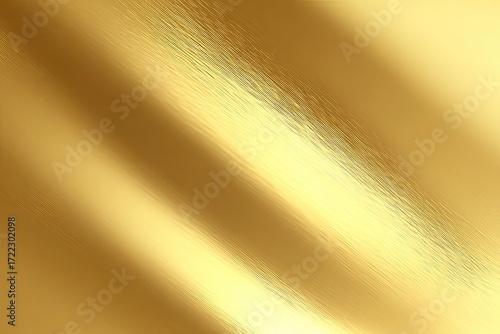 Gold metallic fabric texture with diagonal folds