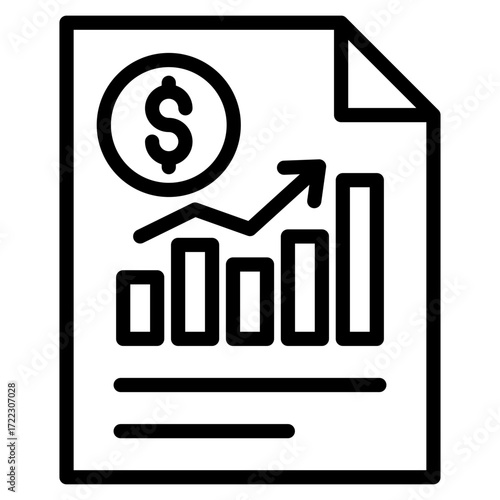 Stock Market Icon Element For Design