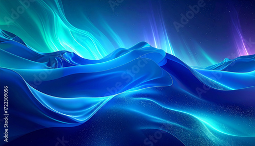 Abstract Aurora for Branding