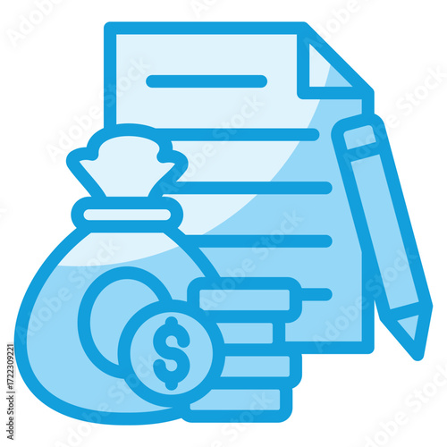 Loan Management Icon Element For Design