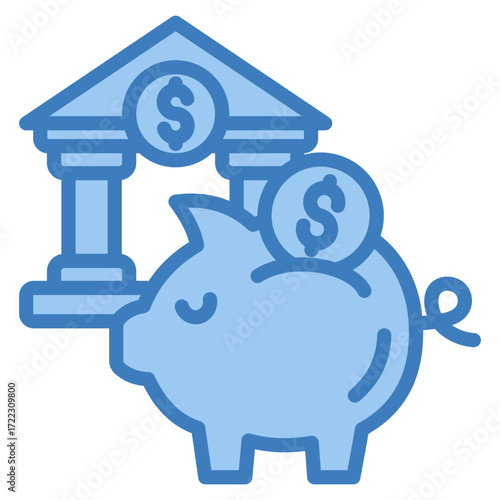 Savings Icon Element For Design