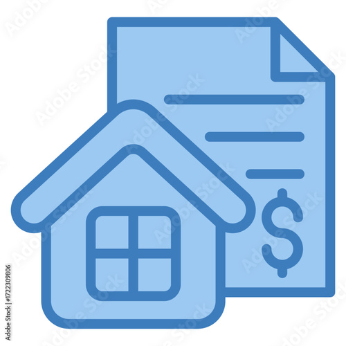 Mortgage Icon Element For Design