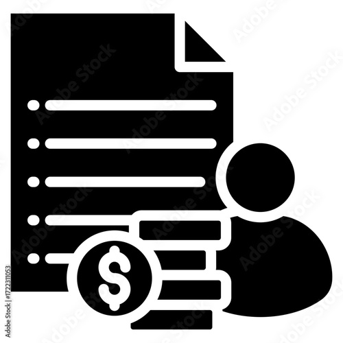 Payroll Icon Element For Design