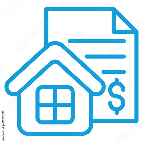 Mortgage Icon Element For Design