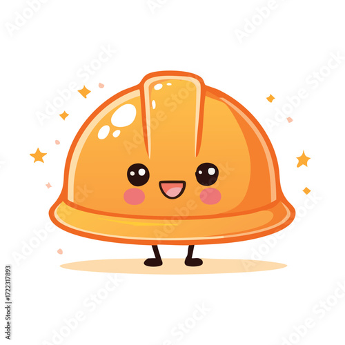 Vector illustration of an isolated cartoon green cheese hat helmet food iconVector illustration of an isolated cartoon green cheese hat helmet food icon