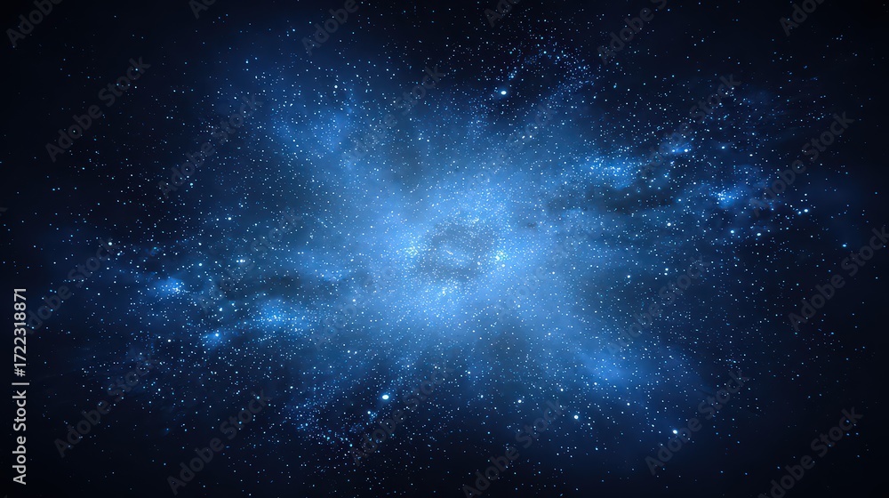 Naklejka premium Abstract Starry Night Sky Nebula