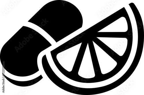Vitamin C Glyph Icon