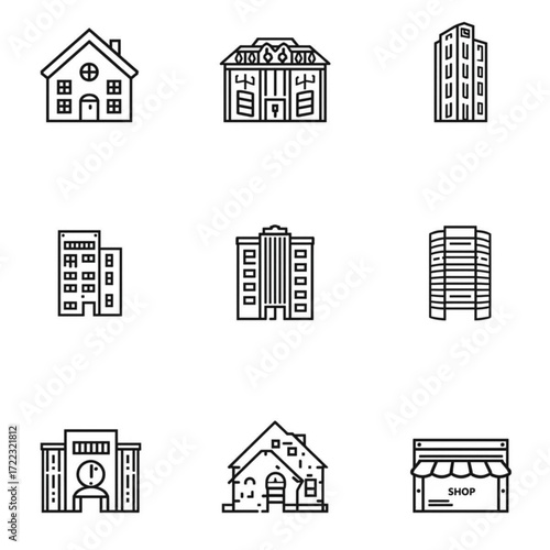 Home Line Icon Set 