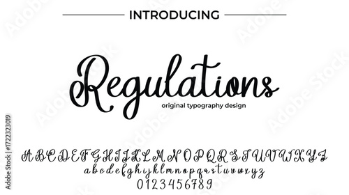 Regulations - Elegant Script Font for Smooth Handwritten Design and Creative Typography