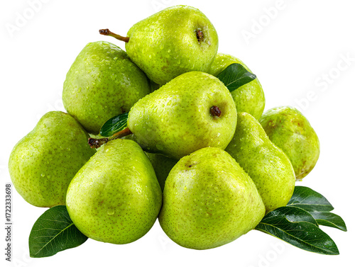 Fotografie green apples and pears