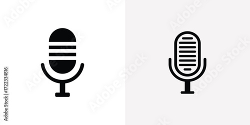Two microphone icons side by side