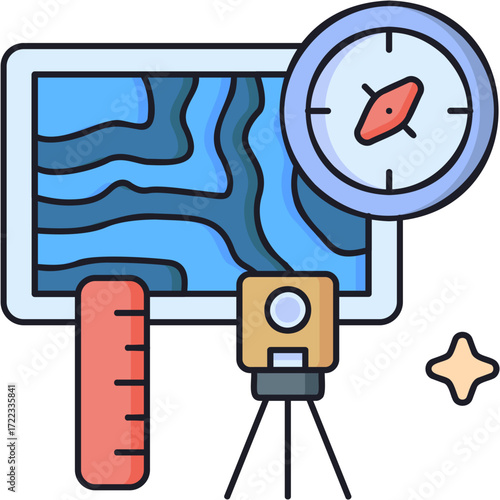 Geodesy Sticker