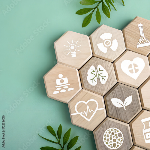 hexagonal block