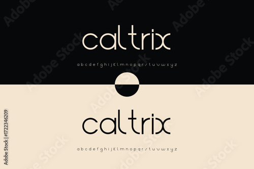 Modern caltrix logo with abstract circle symbol and tagline