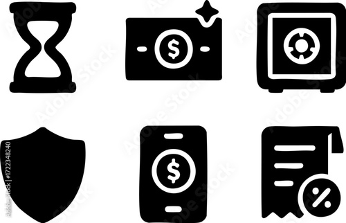 Financial and Security Icons Collection 1.