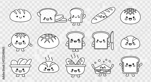 Simple line art icons depicting various ice cream cones, scoops, and desserts, including one location pin.