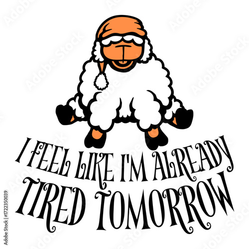 Sheep I feel like I'm already tired tomorrow sleepy