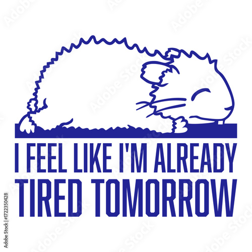 Hamster I feel like I'm already tired tomorrow Sleepy Pet