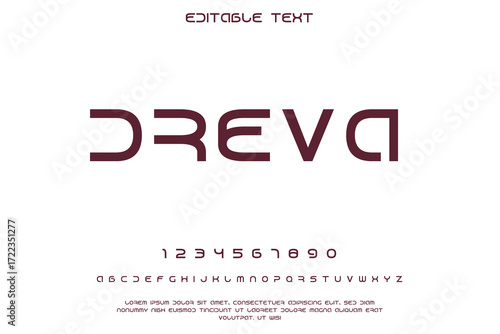 Modern sans serif font family with uppercase letters numbers and symbols