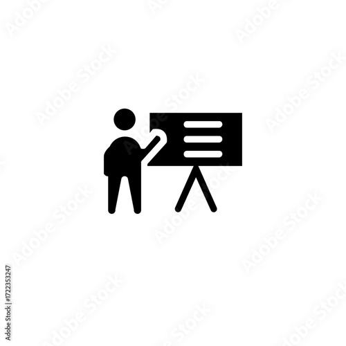 Presentation Icon A Person Delivering a Speech