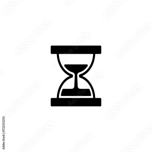 Time Management Icon Hourglass Symbol for Efficiency and Productivity
