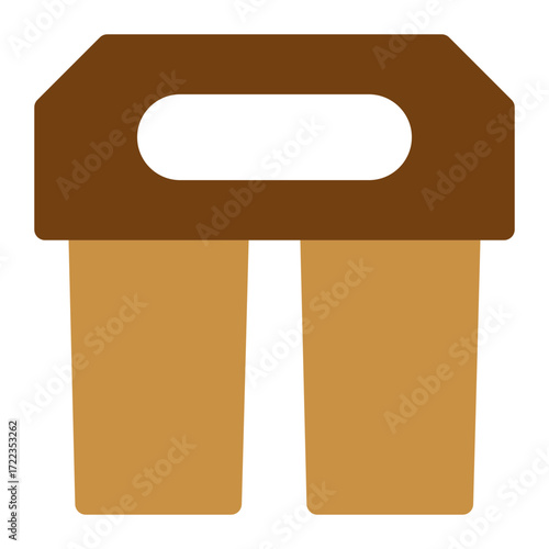 drink cup carrier icon
