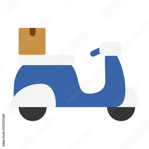 food delivery bike icon