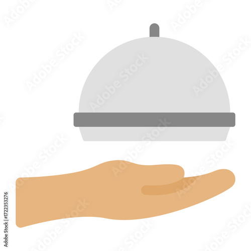 hand food delivery icon