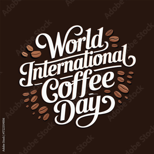 International Coffee Day Design for October 1st, T-Shirt design