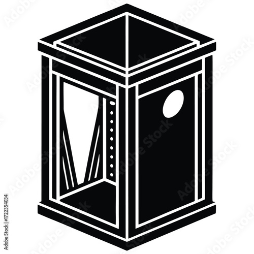 echo acoustic booth vector icon