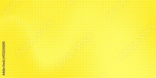 Lime yellow pop art background in retro comic style with halftone dots design, vector illustration eps10