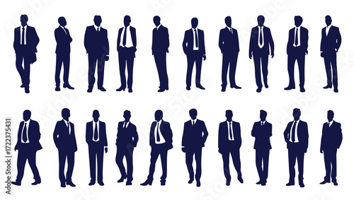 business people silhouette set business man and woman _00_00
