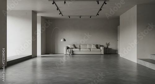 Empty modern interior design