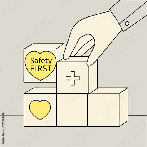 Turkey voting ballot box vector illustration concept design showing a hand dropping a paper vote