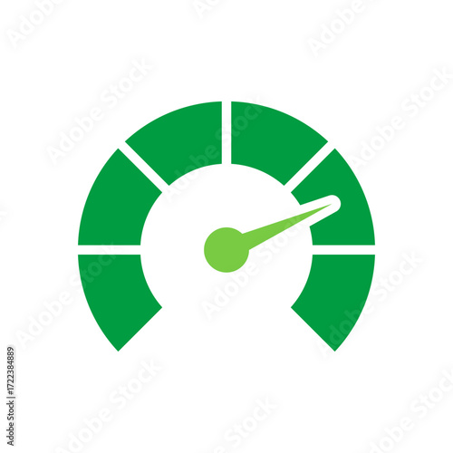 Indicator Icon Vector Illustration Green Version