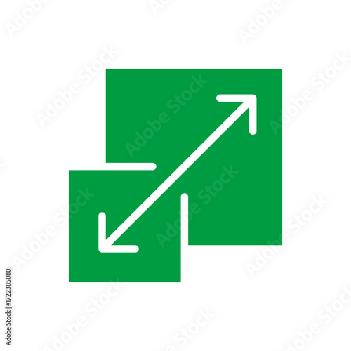 Scalability Icon Vector Illustration Green Version