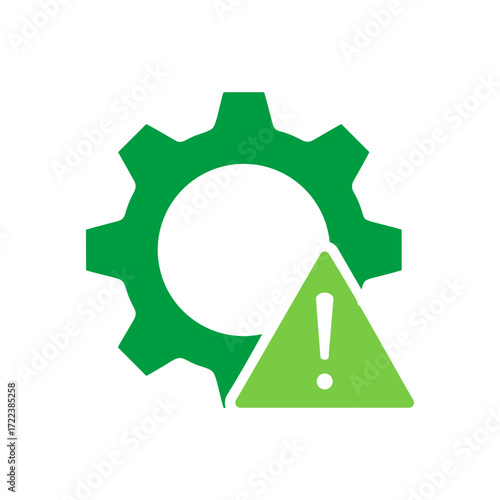 Risk Icon Vector Illustration Green Version