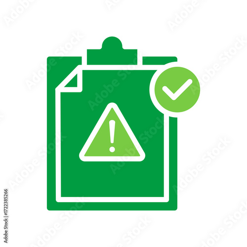 Contingency Icon Vector Illustration Green Version