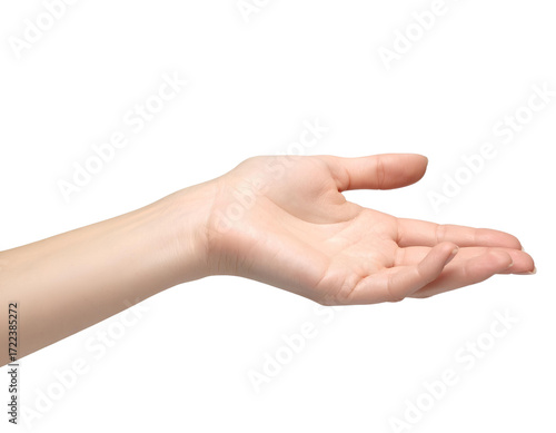 two hands holding something