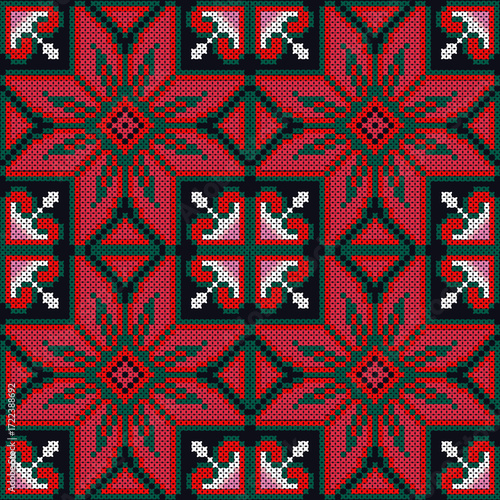 Quadro em tela seamless geometric pattern