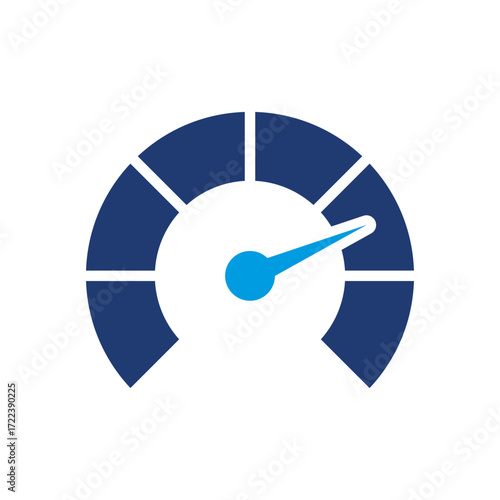 Indicator Icon Vector Illustration Blue Version