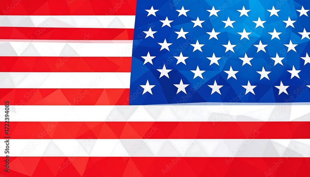 Fototapeta premium American Flag Close Up.