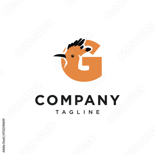 Letter G Hudhud eurasia Logo Icon Vector